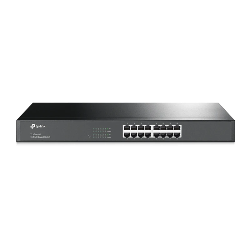 TP-Link Switch 16 ports Gigabit RJ45 – TL-SG1016 – Rack 19″ – Boîtier metal