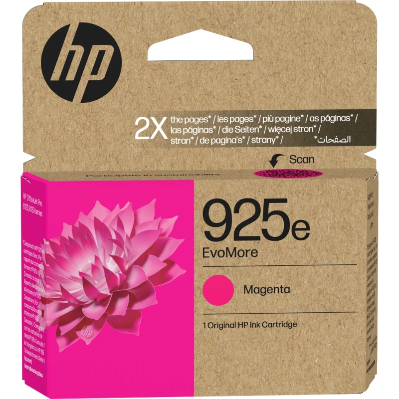 Cartouche d’encre HP 925e EvoMore Magenta Originale (4K0W1PE)
