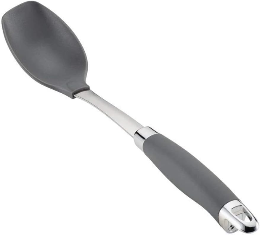 nonstick nylon solid spoon, gray 13.25 inch, tools and gadgets 46283 nonstick nylon solid spoon, gray 13.25 inch, tools and gadgets 46283
