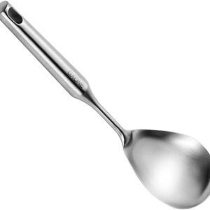 Cooking Spoon,304 Stainless Steel Large Serving Spoons,Silver/12.6Inch