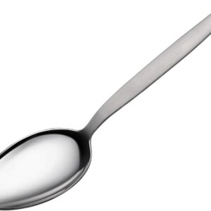 Silver Stainless Steel 2 Tbsp Basting Spoon, 9 Inch Solid Sauce Spoons, Big Serving Spoons Stainless Steel